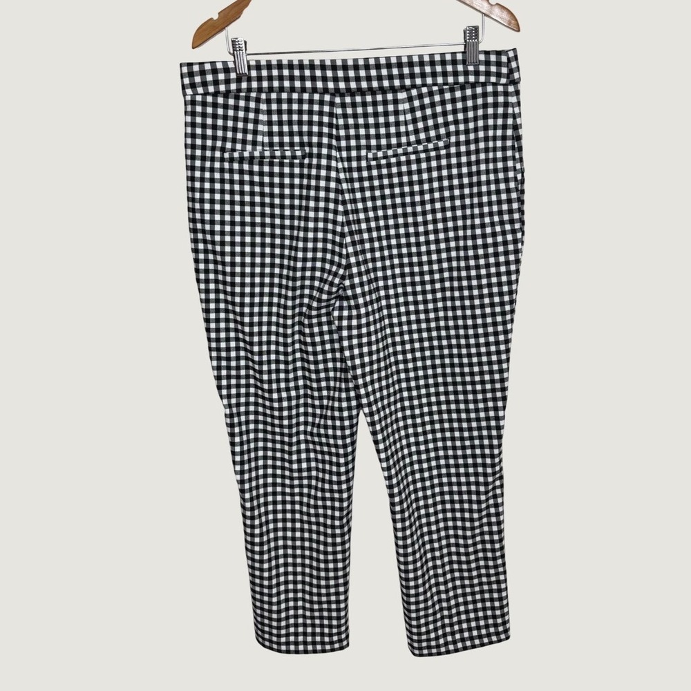 Jules & Leopold Gingham Pixie Pants Crop Ankle High Rise - Picture 3 of 6